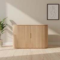 Meuble TV de salon en bois massif de style américain simple avec commode et rangement, personnalisable, livraison en kit