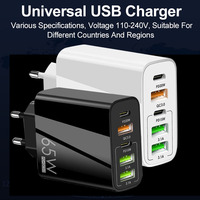 Nouveau chargeur mural USB C PD 20W rapide, chargeur rapide pour téléphone portable type C QC3.0 3 ports USB 3.1A, adaptateur de voyage pour téléphone Apple Adriod