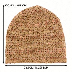 Bonnet en coton style ethnique pour femme, bonnet chimio, soin des cheveux, turban doux, foulard tendance - Product Image 2