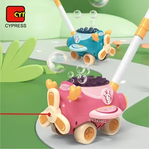 Sommer Outdoor-Spielzeug für Kinder Automatisches Flugzeug Bubble Cart Pädagogischer Spaß Trolley Toys Elektrisches Bubble Toys