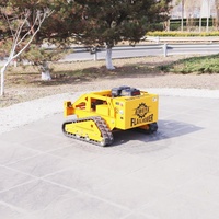 Nouvelle tondeuse à gazon rotative agricole miniature, tondeuse à fléaux robotisée télécommandée à essence pour usage domestique