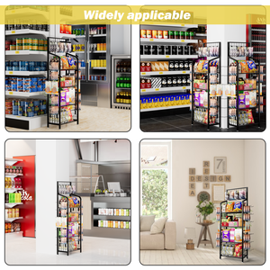 Tienda de comestibles de estilo moderno, botellas de bebidas al por menor, bolsas de aperitivos para alimentos de supermercado, patatas fritas, dulces, soportes de exhibición de Metal - Product Image 6