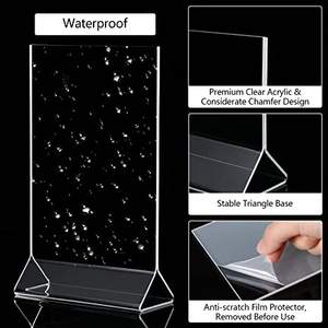 Logo personalizzato ristorante di alta qualità in plastica acrilico supporto da tavolo per Arizona Montgomery Chopin Cathead - Product Image 6