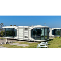 Capsule de maison boîtier intégré vesel en acier populaire pod préfabriqué maison pliable