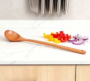 Cucchiaio di agitazione a manico lungo ecologico in legno di faggio Design tradizionale sostenibile per regali aziendali creativi di caffè e miele - Product Image 2