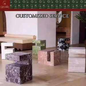 Mesa Auxiliar <span class=keywords><strong>de</strong></span> Mármol GOLDKING, Color Marrón Oscuro con Vetas, para Sala <span class=keywords><strong>de</strong></span> Estar, Muebles <span class=keywords><strong>de</strong></span> Lujo Personalizados con OEM/ODM - Product Image 5