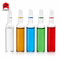 Ampoule en verre borosilicate marquée au laser, code-barres QR traçable, EP USP JP, ampoule transparente 1-20 ml, stérile, pharmaceutique, fabrication OEM personnalisée