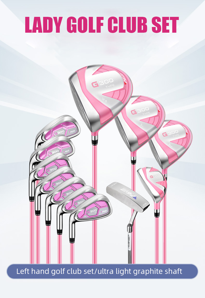 Pgm ltg025 left handed made in china golf clubs set oem ladies golf