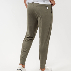 Pantalon de jogging performance chiné pour hommes avec logo personnalisé coupe décontractée taille élastique doux respirant évacuation de l'humidité léger décontracté - Product Image 3