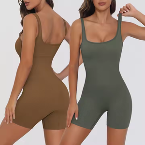 Una pieza sin espalda Fitness Skinny elegante entrenamiento gimnasio impreso Yoga Casual mamelucos de talla grande deportes mujeres monos Playsuits - Product Image 2