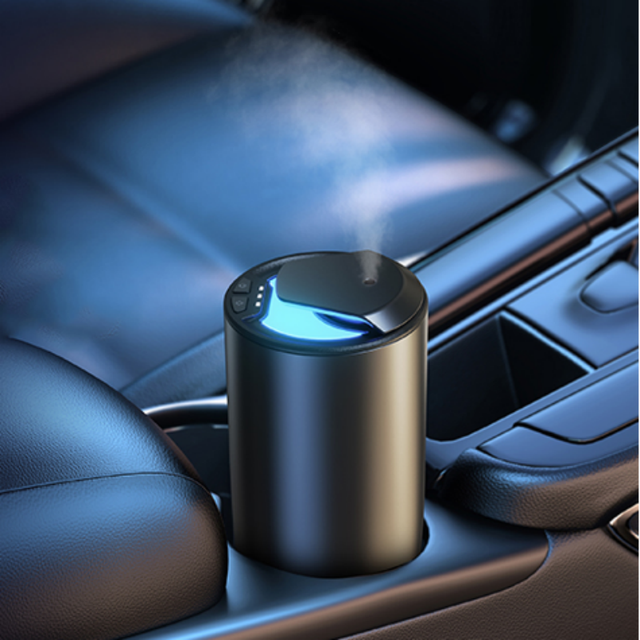 SCENTA Customizable Electric Aromatherapy Diffuser Battery-Powered Refillable Waterless Essential Oil Luxury Car Scent Diffuser