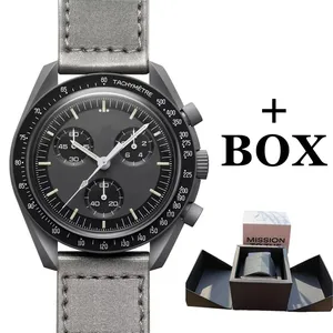 Jam tangan merkuri gelang pasangan Quartz mewah kualitas tinggi Dial up 40 mm jam tangan planet Relogio Masculino