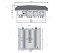 Gateway para Medidor de Agua Inteligente LoRaWAN JR-GWW1, Multi-Banda 4G IoT para Exteriores con Protección IP67, Certificación CE, Banda EU433, de JUNRUI