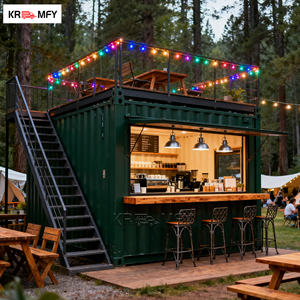 Cafetería Móvil en Contenedor con Barra, Prefabricada en Fibra de Vidrio y Aluminio, Restaurante y Cocina - Product Image 3