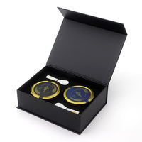 Boîte d'emballage de Caviar de perles, Logo personnalisé, cuillère de poisson volant de saumon russe, couvercle supérieur, emballage, boîte en papier cadeau de Caviar