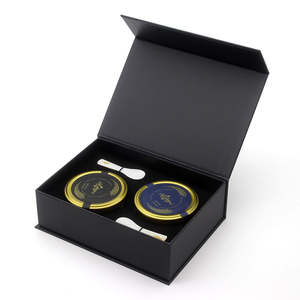 Caja de embalaje con logotipo personalizado, cuchara de pescado volador de salmón <span class=keywords><strong>ruso</strong></span>, Caviare de perlas, tapa superior, paquete de papel de regalo de <span class=keywords><strong>Caviar</strong></span> - Product Image 4