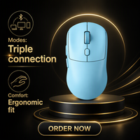 Mouse Nirkabel Tri Mode 2.4G Bluetooth 5.2 USB C Mouse Ergonomis Senyap yang Dapat Diisi Ulang untuk Desktop Laptop Tablet