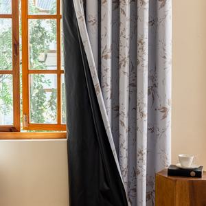 <span class=keywords><strong>Tissu</strong></span> de rideaux d'impression florale occultant de polyester à isolation <span class=keywords><strong>thermique</strong></span> de fenêtre de haute qualité pour le salon - Product Image 3