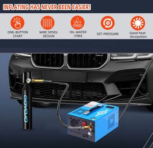 Compresseur d'air haute pression PCP SolidTop 4500psi <span class=keywords><strong>sans</strong></span> huile 300 bars 12V/110V/220V portable refroidi par air pour pneus de voiture et paintball - Product Image 4