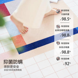 Alfombra Moderna de Diseño Geométrico Rectangular, Resistente a las Manchas, para Sala de Estar, Dormitorio, Estudio, Fácil de Limpiar con Aspiradora, No Requiere Lavado, Nuevo Estilo 2025 - Product Image 4