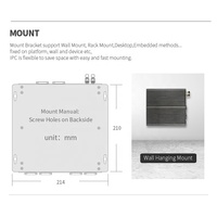 Ddr4 6com 2lan 6usb J1900 industrial mini pc sin ventilador i5-6200u 2 * RS232/422/485 4g controlador inteligente