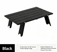 Table portable ultralégère en alliage d'aluminium pour l'extérieur, table de loisirs pliable super compacte, table de camping, table d'appoint pour le thé
