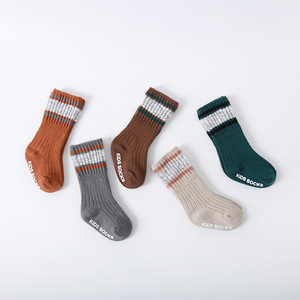 <span class=keywords><strong>Medias</strong></span> Unisex Para Bebes Tube Antideslizante Calcetines cálidos para niños Algodón peinado Piso Slouch Calcetines de punto para bebés para niños pequeños Niño Niña - Product Image 3