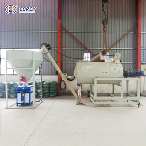 Mélangeur de mortier sec en acier inoxydable anti-corrosion 1-10t/h, mélangeur à ruban haute efficacité, alimentateur à vis sans fin, ensacheuse pour mortier sec - Product Image 1