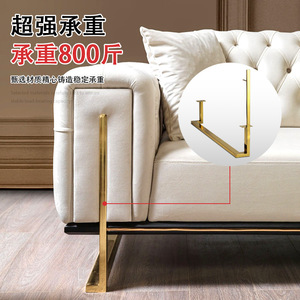 Patas de Sofá de Acero Inoxidable con Acabado Dorado, Resistentes, Soporte Moderno para Muebles - Product Image 1
