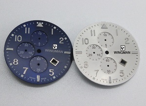 Quatze chronographe pièces de montre personnalisées fabrication de cadran en gros boîtier de montre à quartz cadran bande avec super lumineux - Product Image 5