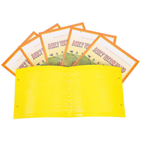 Piège à mouches des fruits imperméable, adhésif puissant, pliable, jaune/bleu, autocollant anti-thrips/pucerons/mouches blanches avec emballage personnalisé