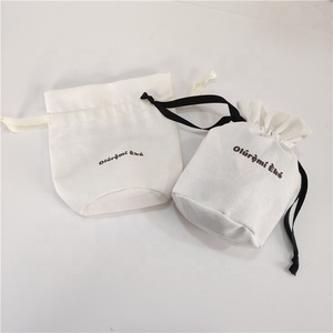 Canvas Drawstring <b>Bag</b> High Quality Multi-functional Custom Logo Cotton <b>White</b> with Logo 2-3days , Without Logo 1-2days Package - Product Image 4