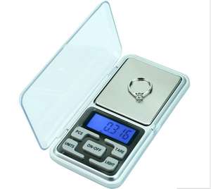 ميزان جيب إلكتروني رقمي صغير محمول 200 جم × 0.01 جم, ميزان كهربائي بشاشة LCD للمطبخ ، ميزان مجوهرات ذهبي - Product Image 6