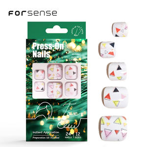 Etiqueta privada dedo del pie uña falsa <span class=keywords><strong>con</strong></span> patrones palo <span class=keywords><strong>de</strong></span> plástico ABS en <span class=keywords><strong>uñas</strong></span> <span class=keywords><strong>de</strong></span> pie conjunto diseños <span class=keywords><strong>de</strong></span> dibujos animados prensa blanca en puntas <span class=keywords><strong>de</strong></span> <span class=keywords><strong>uñas</strong></span> para dedos <span class=keywords><strong>de</strong></span> los pies - Product Image 1