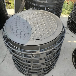 Cubierta de alcantarilla de hierro dúctil redonda de servicio pesado Excelente resistencia al impacto Fundición de arena de hierro fundido forjado para la construcción - Product Image 5