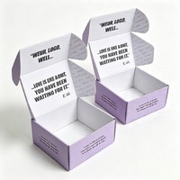 Boîte d'emballage d'expédition en carton ondulé mat et brillant, impression recto-verso, pour l'expédition postale de vêtements, avec protection UV