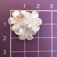 100 Piezas de Flores de Resina Planas Mixtas, Decoración Colorida Transparente para Scrapbooking, Manualidades, Joyería, Decoración con Pegamento en Crema