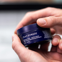 Argile coiffante pour cheveux à base d'eau de qualité supérieure, cire pour cheveux non grasse, tenue forte, brillance mate, argile pour cheveux pour hommes
