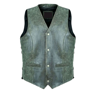 Chaleco de Motocicleta sin Mangas, Estilo Casual, Vintage, a Prueba de Viento, para Hombre, 100% Poliéster, Servicio OEM - Product Image 2