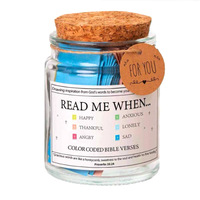 Nouvelle Arrivée : Coffret Cadeau – Bouteille à Vœux en Verre Transparent Vide, Bouteille à Message, Bouteille à Arôme pour Bougie, Décoration de Bureau et de Maison
