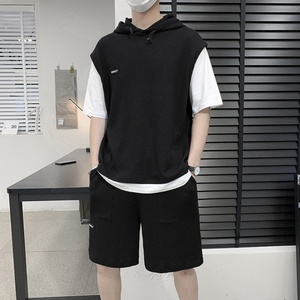 Conjunto de Camiseta Deportiva de Verano para Hombre, Moderna, Casual, de Secado Rápido, Transpirable, Diseño Holgado y Cómodo - Product Image 3