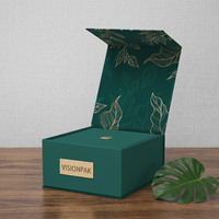 Boîte cadeau pliante de luxe à fermeture magnétique, design personnalisé, emballage rigide en carton, boîte de luxe pour perruques et vêtements
