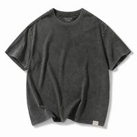 T-shirt Femme de Luxe en Coton Haute Densité 100% Effet Vieilli Teint en Pièce, Vente en Gros, Marque Privée