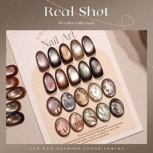 JTING Fournisseur de premier plan, Collection de gels œil de chat effet bois 10 couleurs, Vernis gel œil de chat magnétique, Sans TPO/HEMA, Vernis gel pour ongles personnalisé OEM - Product Image 5