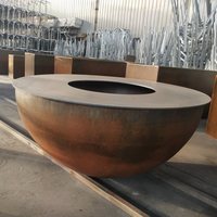 Sphère métallique creuse en acier de 500 mm à 2000 mm pour foyers