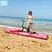 Vélo aquatique gonflable Long Pontoon pour 1 personne, cadre en aluminium avec coussin d'air avant, idéal pour la randonnée en bord de mer, portable, de Chine, Lumark