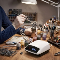Kit de peinture multifonctionnel à pression stable pour la décoration des ongles, le tatouage cosmétique, l'art abstrait, la peinture de modèles de voitures, kit aérographe 45 PSI