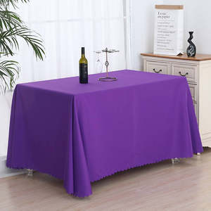 Nappe ronde en polyester blanc, couleur personnalisée, imperméable, anti-taches, jetable pour la maison, les hôtels, les fêtes, les événements en plein air - Product Image 2