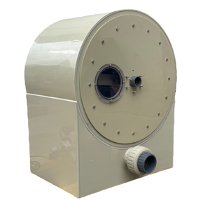 Filtre centrifuge à tambour en plastique SS316L, tamis 65 microns, capacité 10-200 m³/h, contrôle automatique par minuterie pour ferme piscicole <span class=keywords><strong>RAS</strong></span> Popagri DF100 - Product Image 2