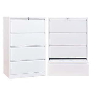 Armoire de rangement mobile moderne et colorée, 4 tiroirs à glissière fluide, en acier, pour l'école, le bureau, l'hôpital, le salon - Product Image 1